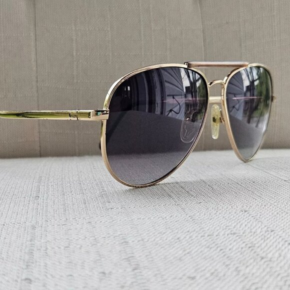 Pat Phillip Men Sunglasses BerDel Sferoflex GOLD Electroplate Made in Italy